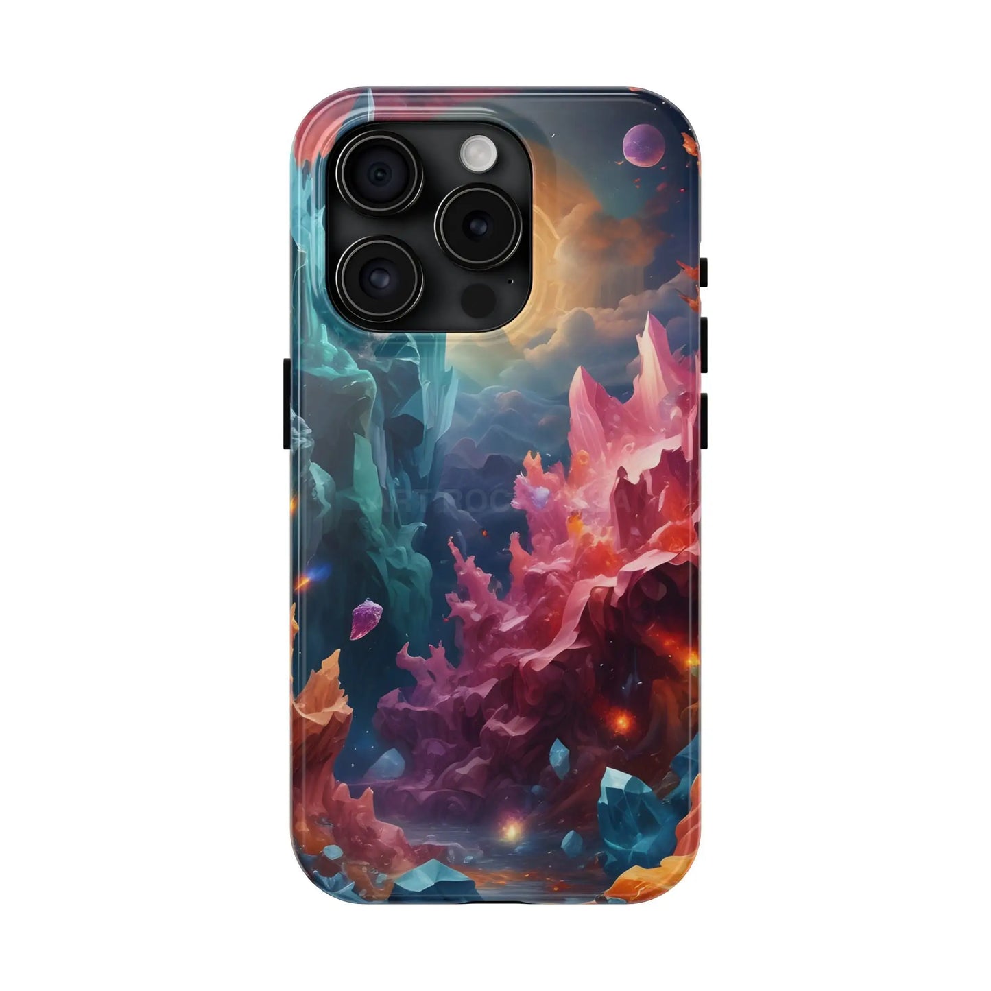 Celestial Crystal World Tough Phone Cases | Galaxy Art | Unique Phone Covers | Space-Themed Accessories | Gifts