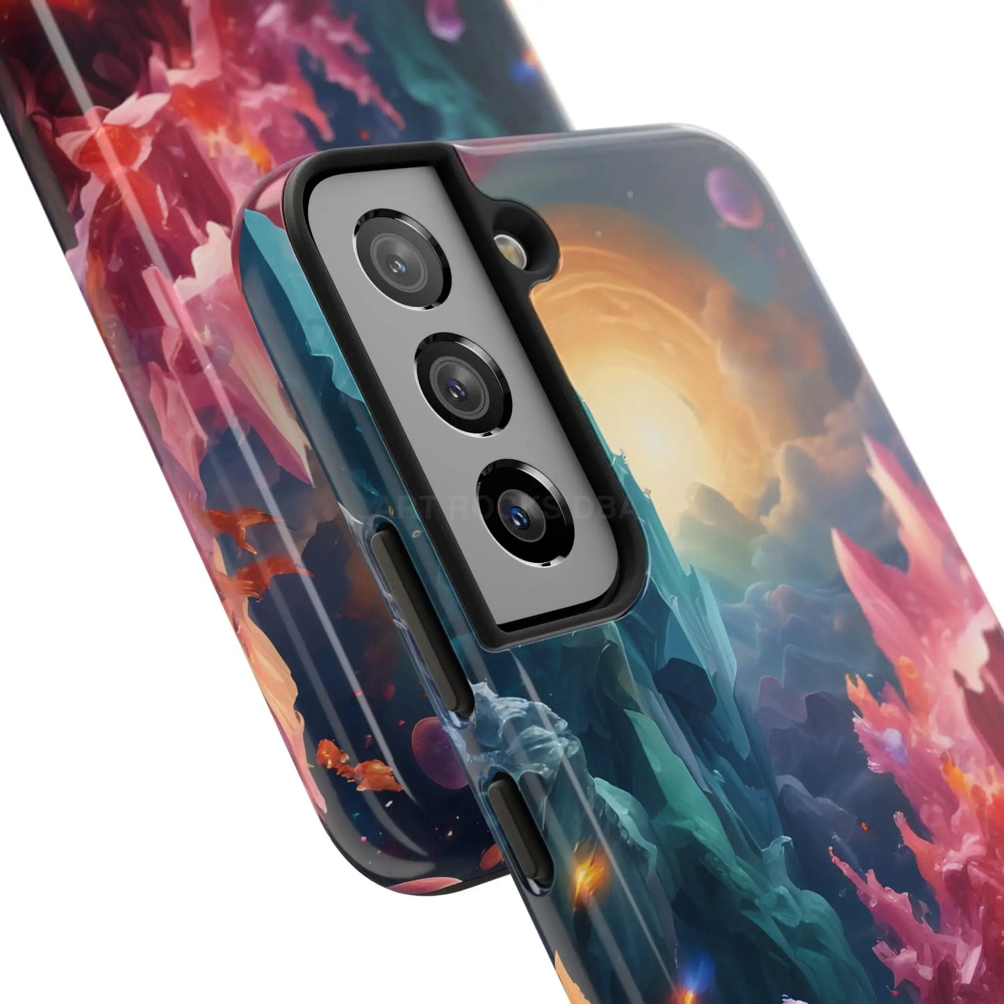 Celestial Crystal World Tough Phone Cases | Galaxy Art | Unique Phone Covers | Space-Themed Accessories | Gifts