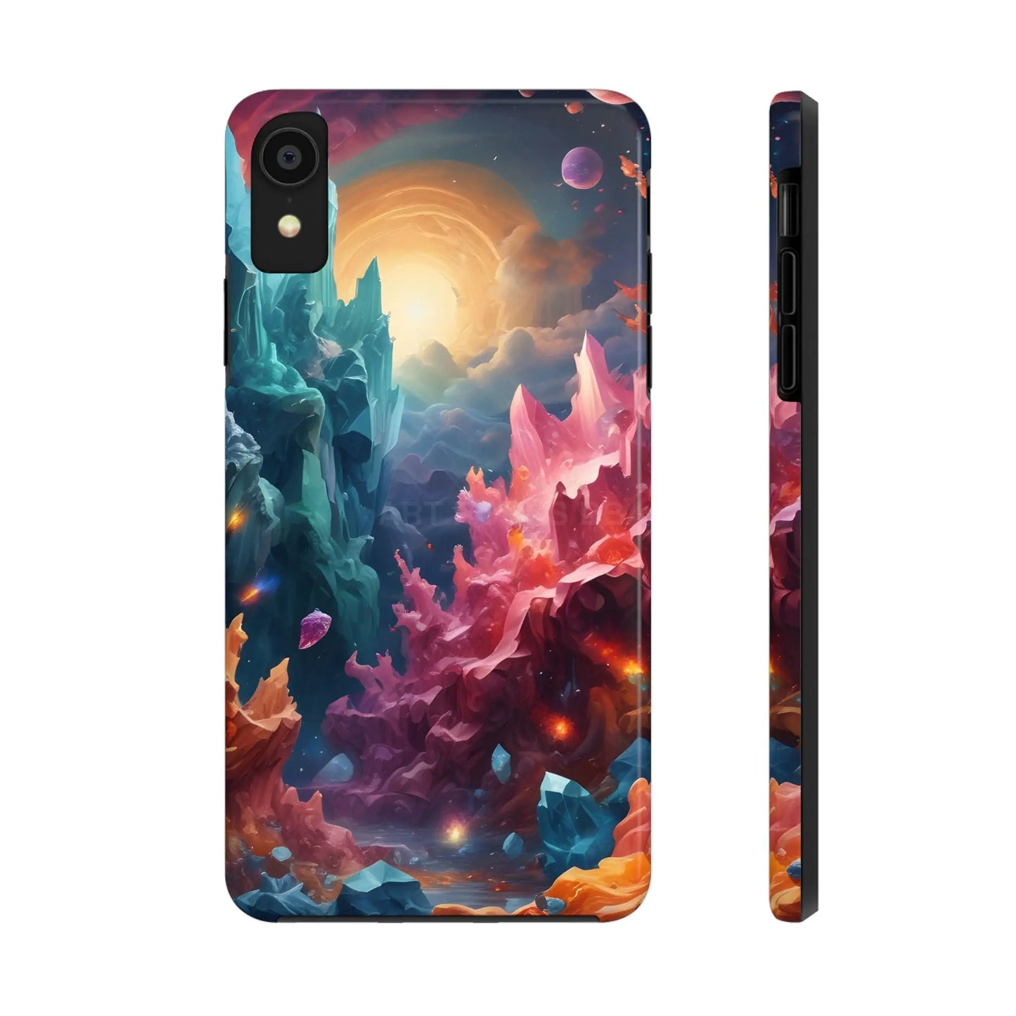 Celestial Crystal World Tough Phone Cases | Galaxy Art | Unique Phone Covers | Space-Themed Accessories | Gifts