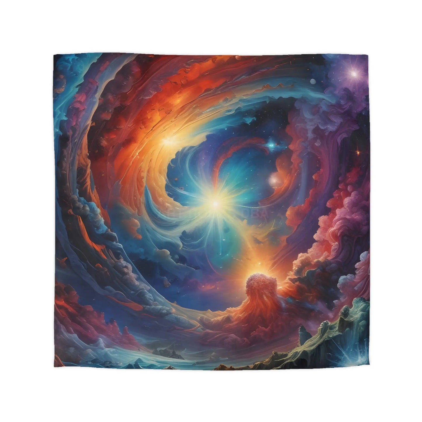 Celestial Dream Microfiber Duvet Cover Cosmic Bedding Space Decor Galaxy Duvet Astronaut Gift Home Decor - Queen