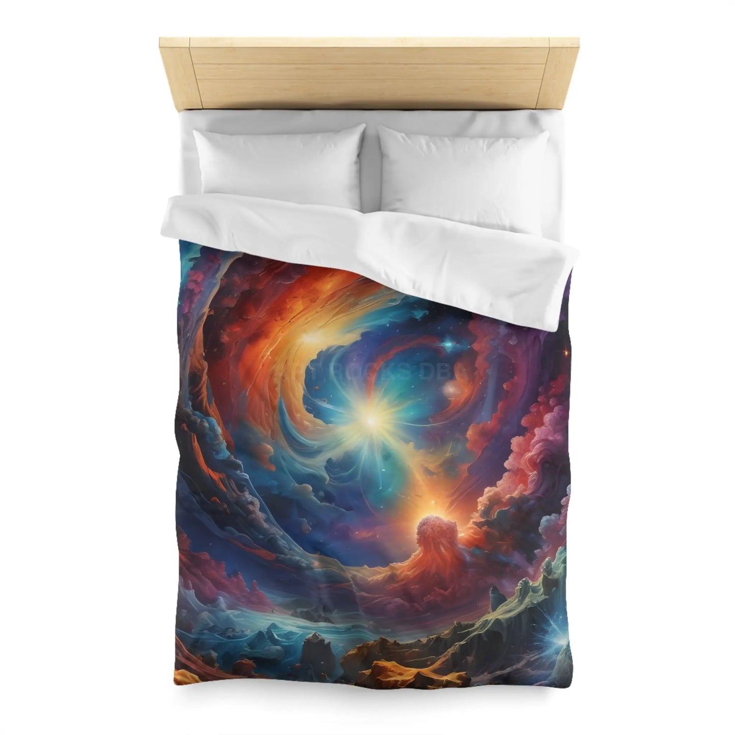 Celestial Dream Microfiber Duvet Cover Cosmic Bedding Space Decor Galaxy Duvet Astronaut Gift Home Decor - Home Decor