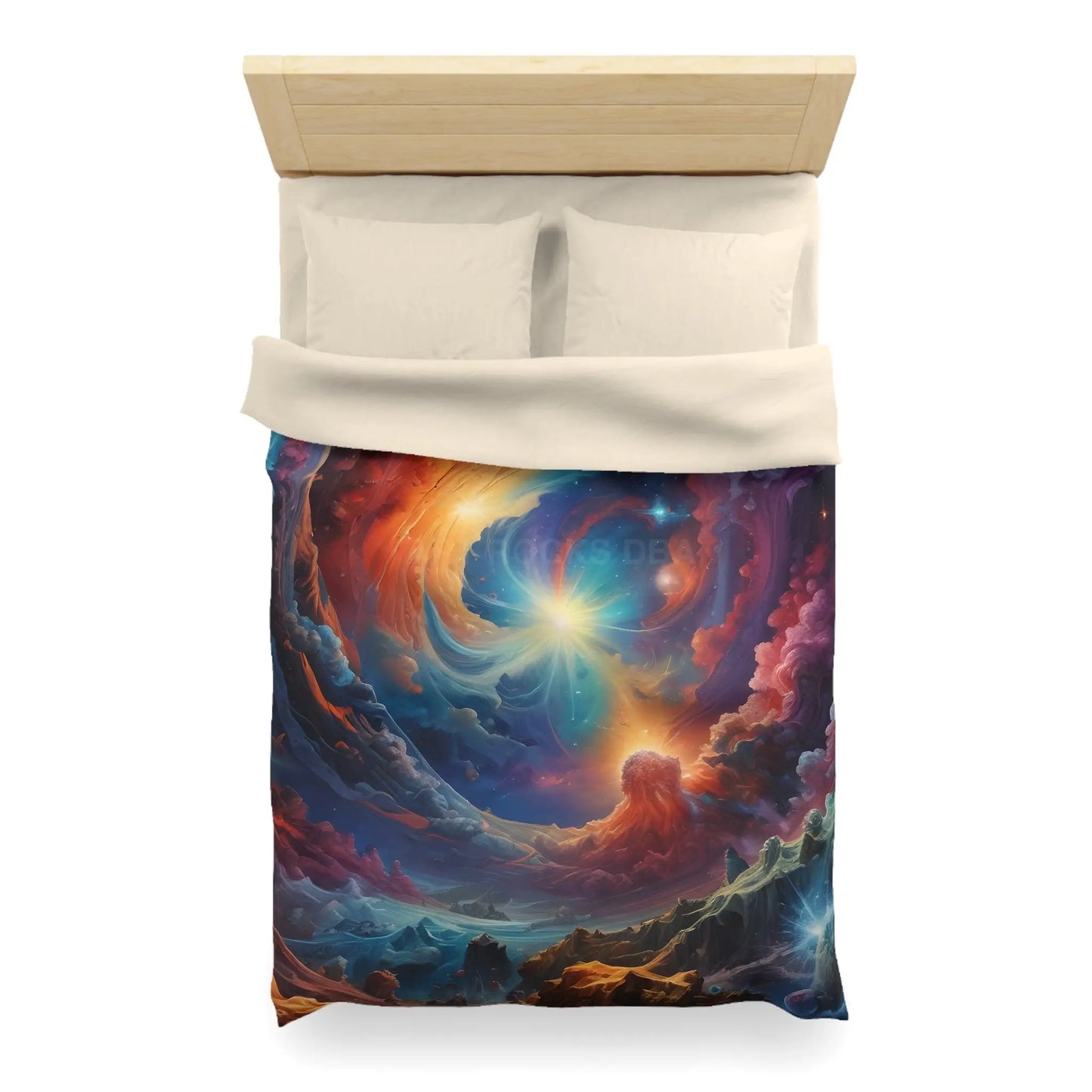 Celestial Dream Microfiber Duvet Cover Cosmic Bedding Space Decor Galaxy Duvet Astronaut Gift Home Decor - Home Decor