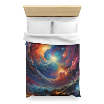 Celestial Dream Microfiber Duvet Cover Cosmic Bedding Space Decor Galaxy Duvet Astronaut Gift Home Decor - Home Decor