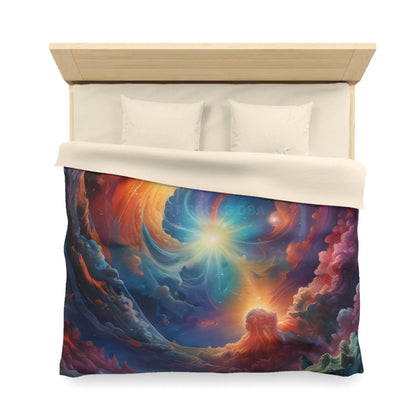 Celestial Dream Microfiber Duvet Cover Cosmic Bedding Space Decor Galaxy Duvet Astronaut Gift Home Decor - Home Decor
