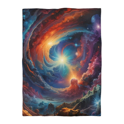 Celestial Dream Microfiber Duvet Cover Cosmic Bedding Space Decor Galaxy Duvet Astronaut Gift Home Decor - Twin XL