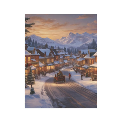 Charming Seasonal Garden Banner Christmas Decor Holiday Home Accent Winter Landscape Flag Outdoor Decoration - 12’’ ×