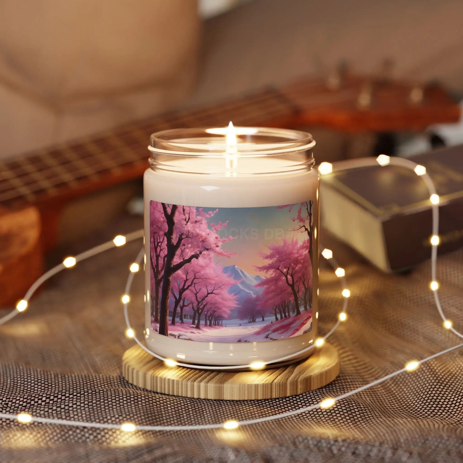 Cherry Blossom Candle Aromatherapy Gift Spring Decor Eco-friendly Soy Wax Home Fragrance Relaxation Self-Care Gift