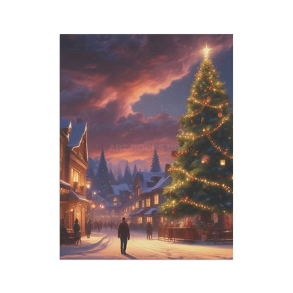 Christmas Garden Banner Holiday Decor Outdoor Decorations Winter Scene Flag Festive Home Accents - 12’’ × 18’’ - Home