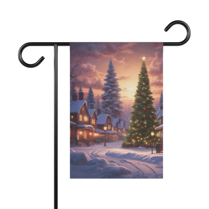 Christmas Garden Banner Winter Decor Holiday Flag Outdoor Holiday Decoration Festive Yard Sign - 12’’ × 18’’ - Home