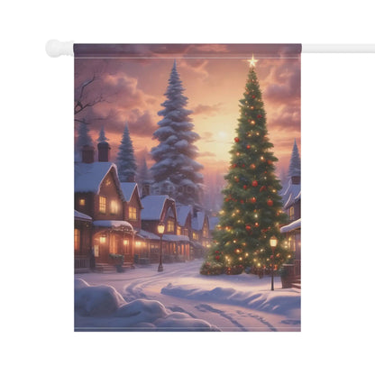 Christmas Garden Banner Winter Decor Holiday Flag Outdoor Holiday Decoration Festive Yard Sign - 12’’ × 18’’ - Home