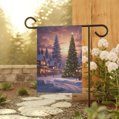 Christmas Garden Banner Winter Decor Holiday Flag Outdoor Holiday Decoration Festive Yard Sign - 12’’ × 18’’ - Home