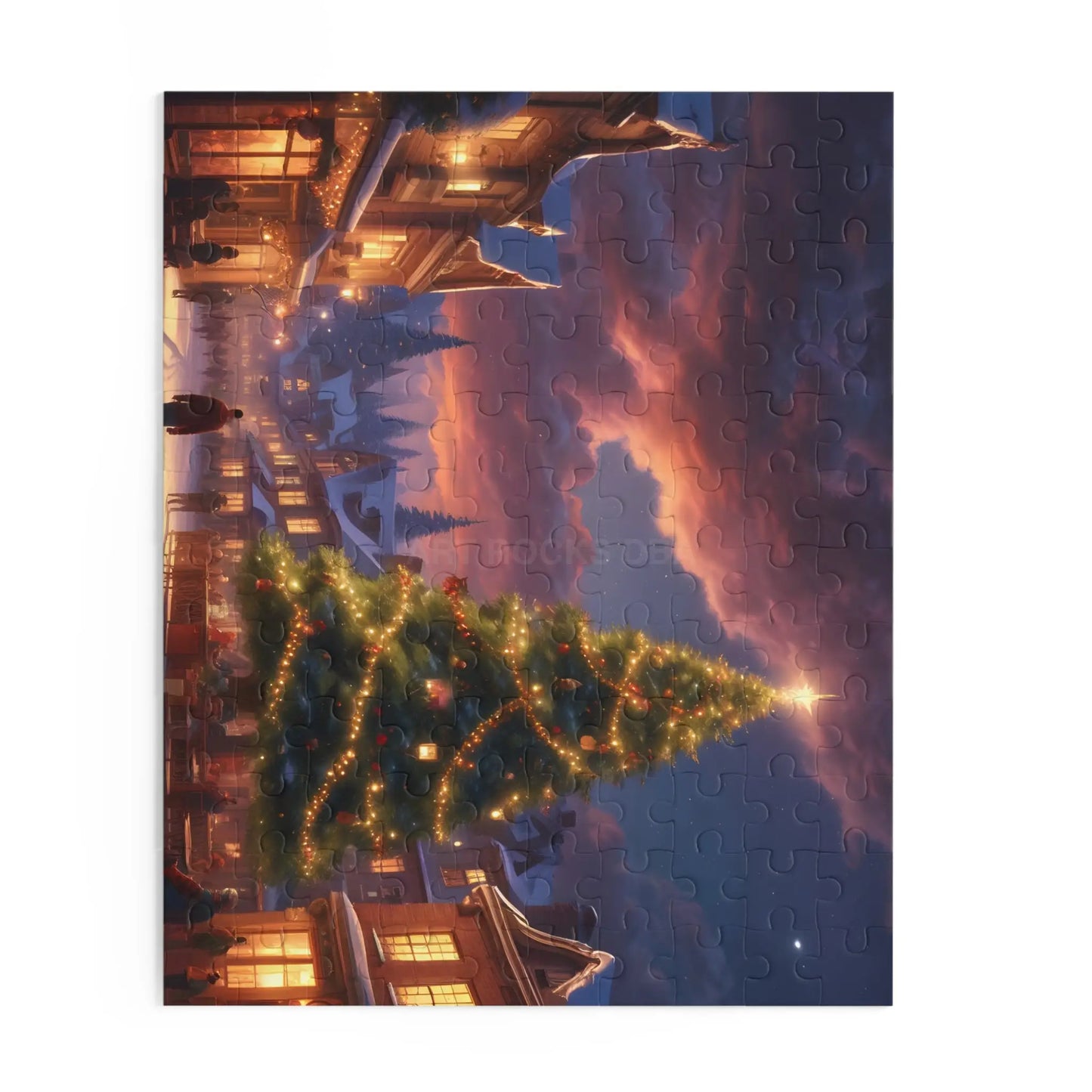 Christmas Night Village Jigsaw Puzzle — (120/252/500 pieces) - Puzzle