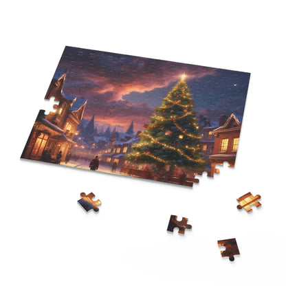 Christmas Night Village Jigsaw Puzzle — (120/252/500 pieces) - Puzzle