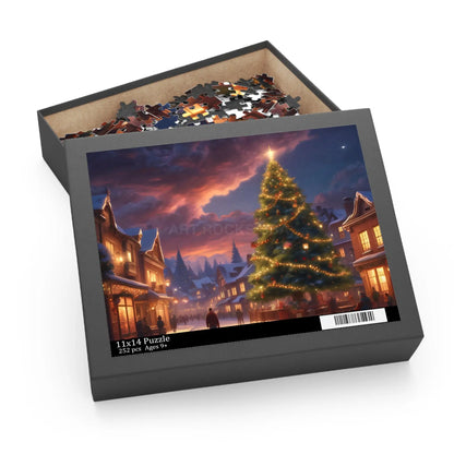 Christmas Night Village Jigsaw Puzzle — (120/252/500 pieces) - Puzzle