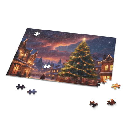 Christmas Night Village Jigsaw Puzzle — (120/252/500 pieces) - Puzzle