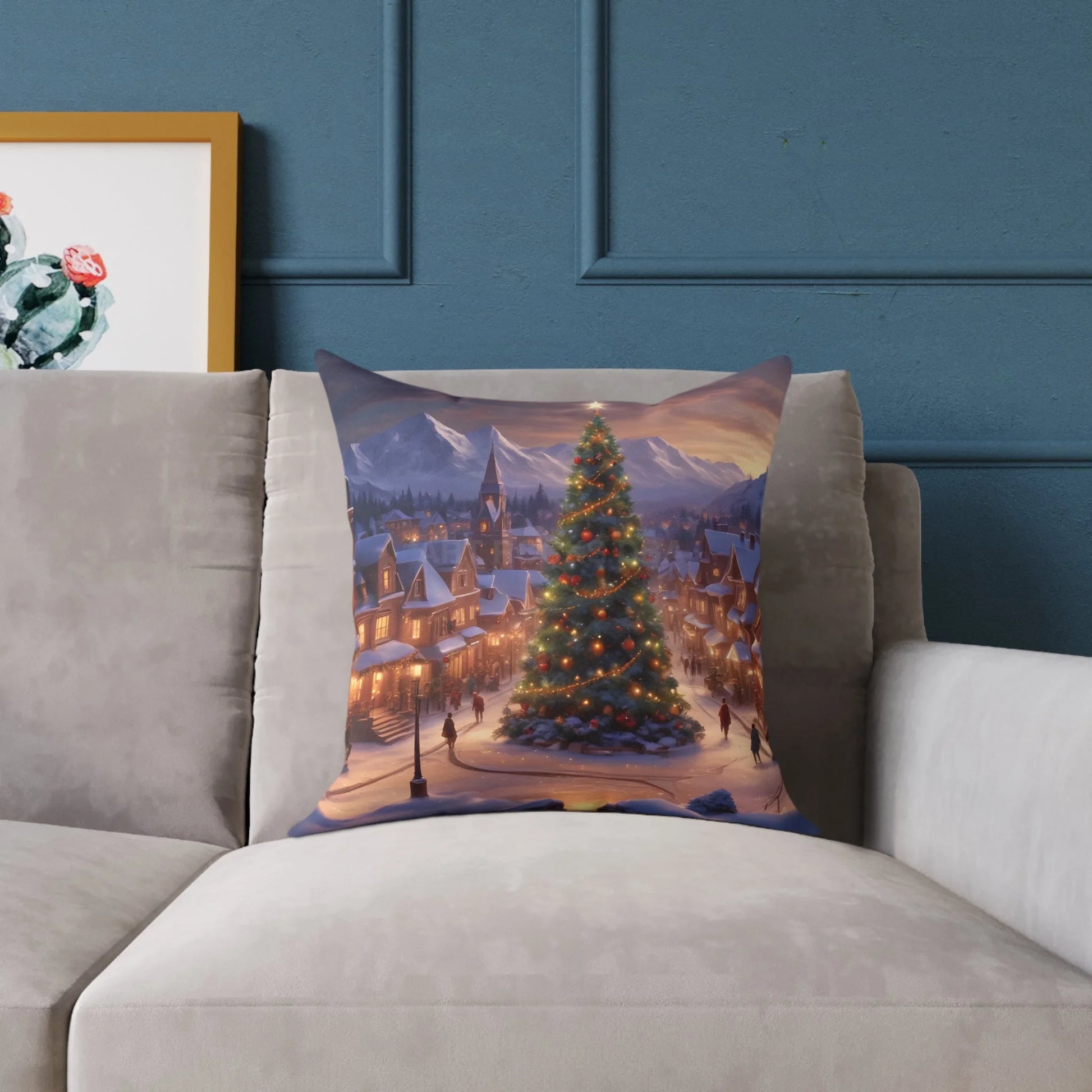 Christmas Tree Decorative Pillow Cozy Holiday Decor Winter Home Accent Gift for Friends and Family - Home Decor