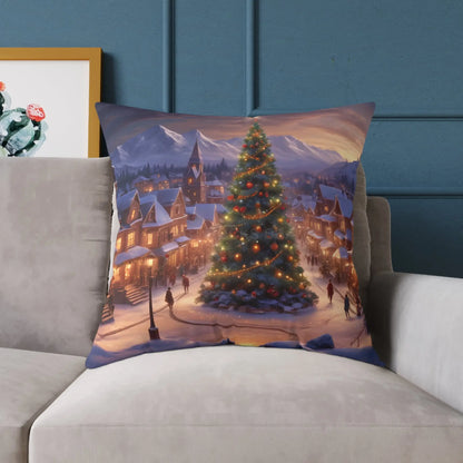 Christmas Tree Decorative Pillow Cozy Holiday Decor Winter Home Accent Gift for Friends and Family - Home Decor