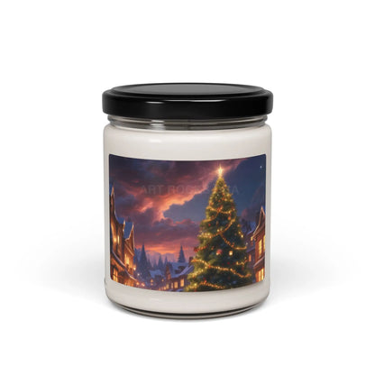 Christmas Tree in The Night Sky Scented Soy Candle Cozy Home Decor Winter Fragrance Holiday Gift Aromatherapy Candle