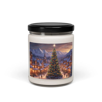 Christmas Tree Scented Candle | Holiday Decor Relaxation Gift Home Fragrance Festive Soy Candle Winter Ambiance - Sea