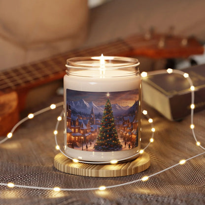 Christmas Tree Scented Candle | Holiday Decor Relaxation Gift Home Fragrance Festive Soy Candle Winter Ambiance - Home