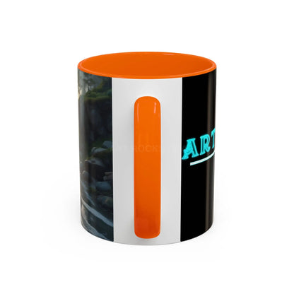 Coastal Coffee Mug — Ocean Rocks Landscape Accent Mug (11/15 oz) - Mug