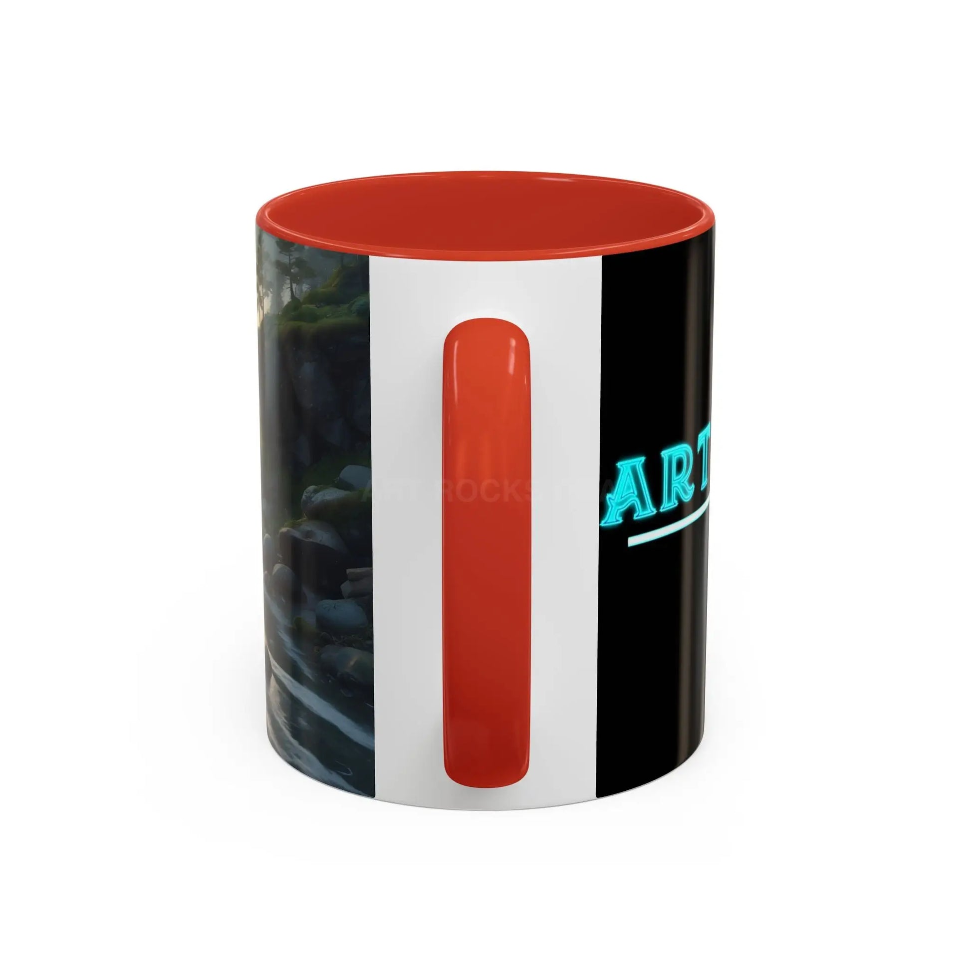 Coastal Coffee Mug — Ocean Rocks Landscape Accent Mug (11/15 oz) - Mug