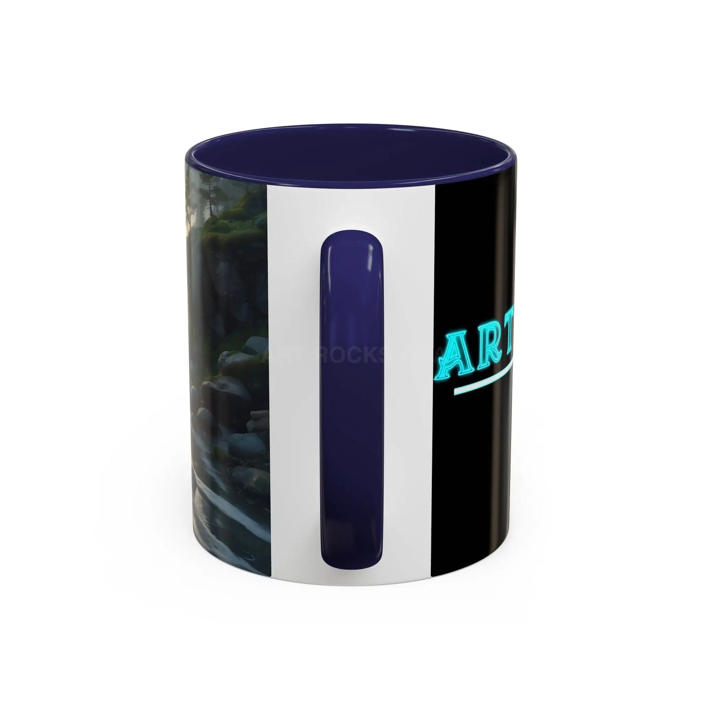 Coastal Coffee Mug — Ocean Rocks Landscape Accent Mug (11/15 oz) - Mug