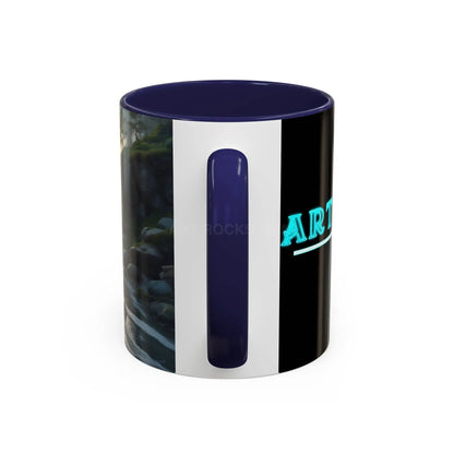 Coastal Coffee Mug — Ocean Rocks Landscape Accent Mug (11/15 oz) - Mug