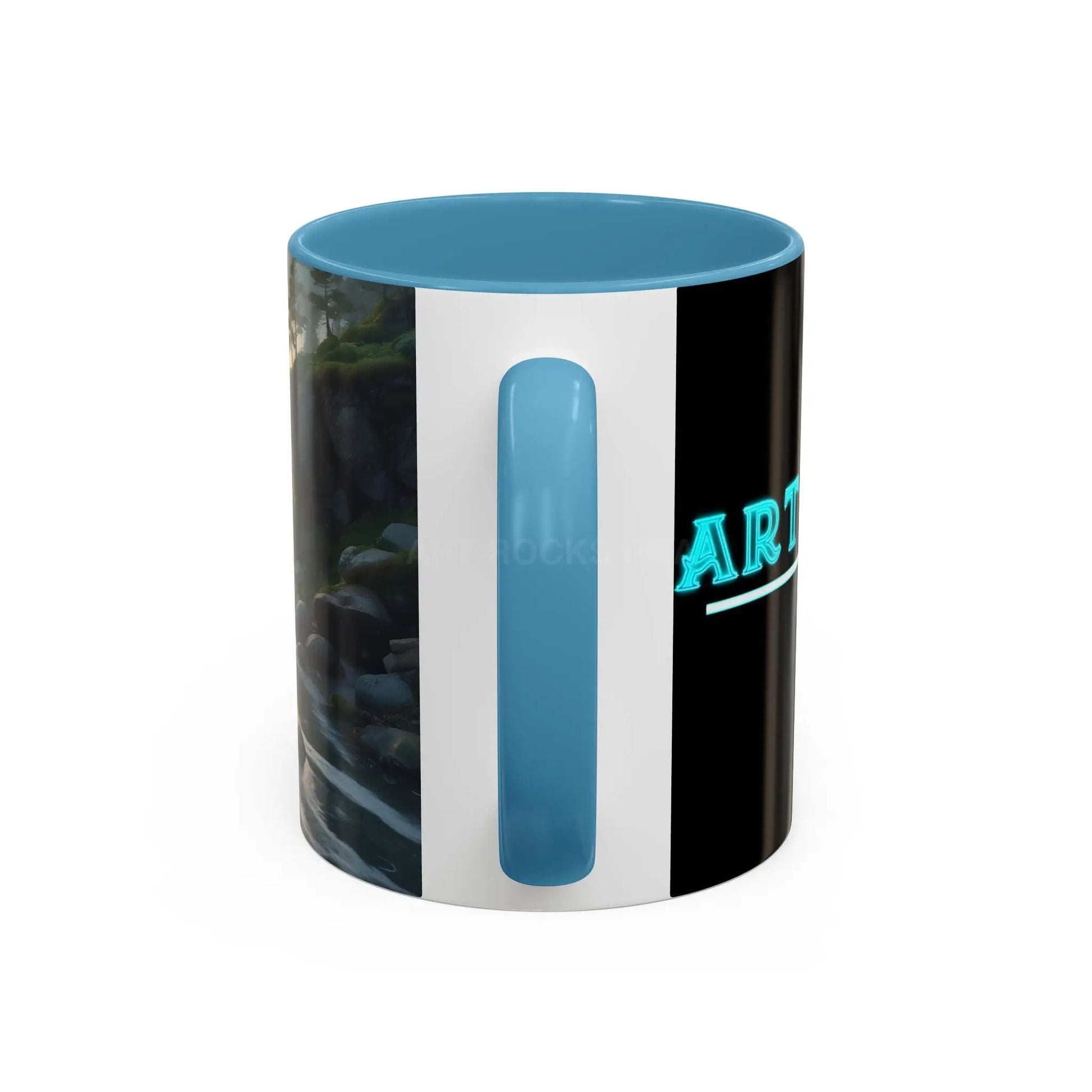 Coastal Coffee Mug — Ocean Rocks Landscape Accent Mug (11/15 oz) - Mug