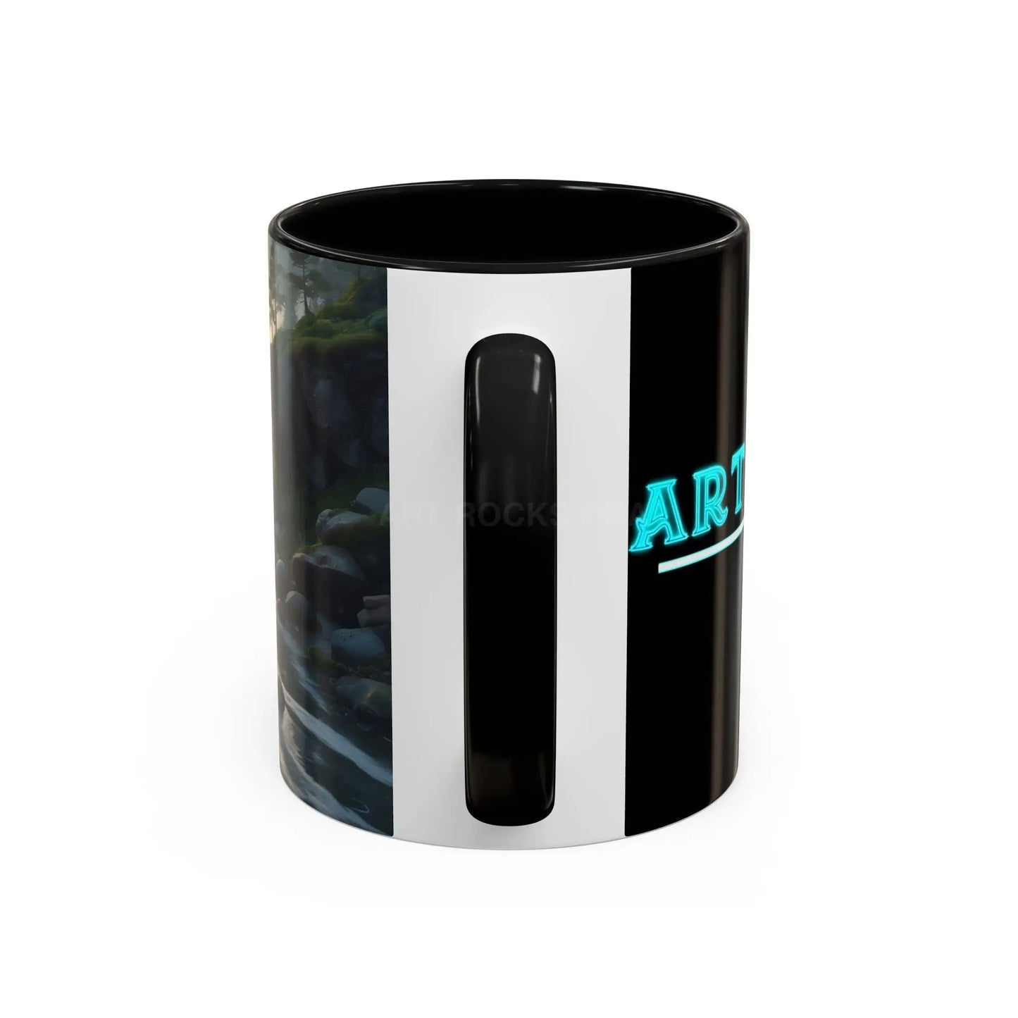 Coastal Coffee Mug — Ocean Rocks Landscape Accent Mug (11/15 oz) - Mug