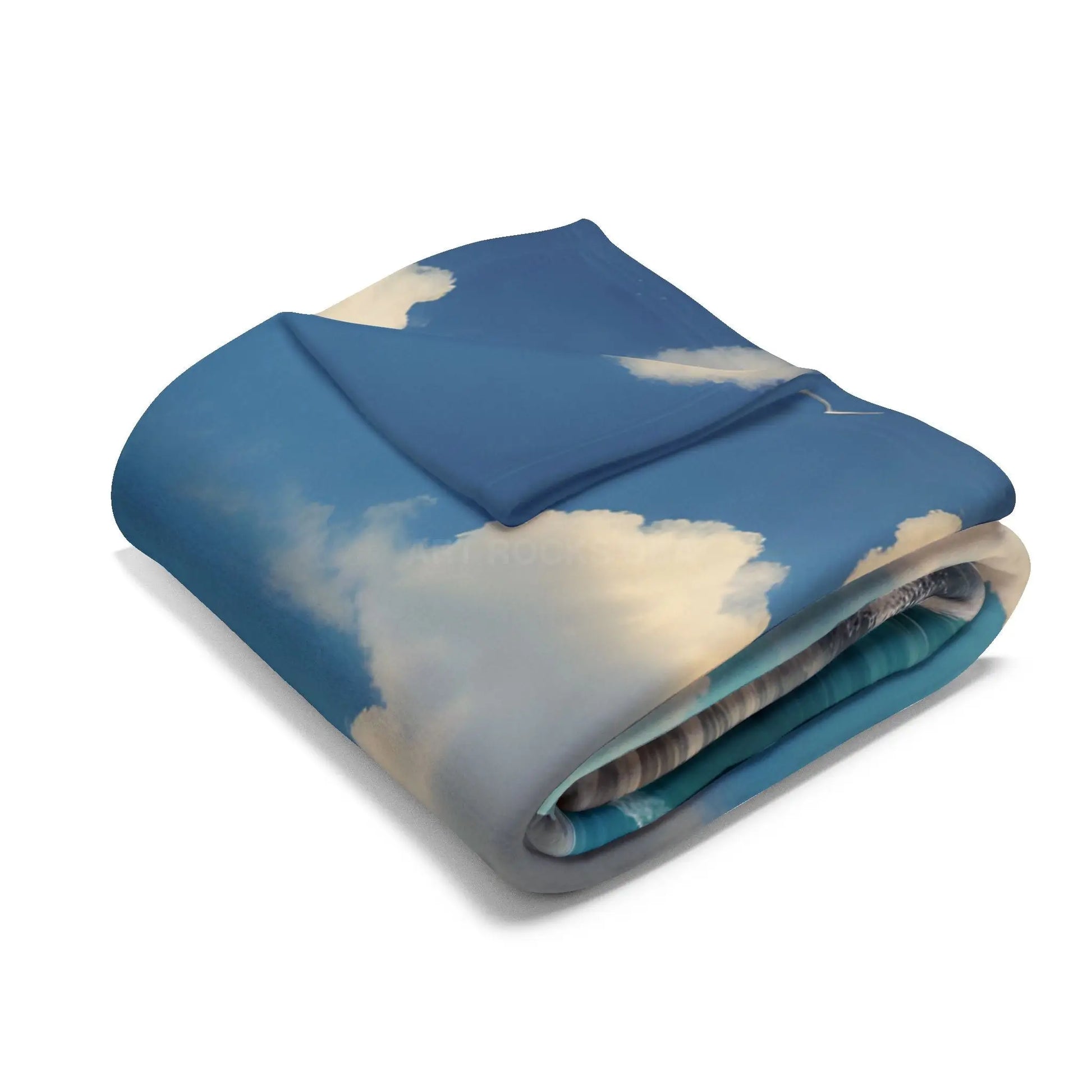 Coastal Dreamscape Fleece Blanket - Beach Landscape Throw for Relaxation and Home Décor - Home Decor
