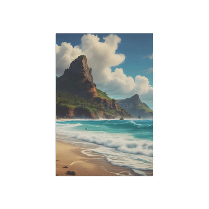 Coastal Paradise Garden Banner Beach Vibes Outdoor Decor Summer Garden Flag Ocean Theme Home Decoration Nautical Yard