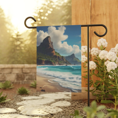 Coastal Paradise Garden Banner Beach Vibes Outdoor Decor Summer Garden Flag Ocean Theme Home Decoration Nautical Yard