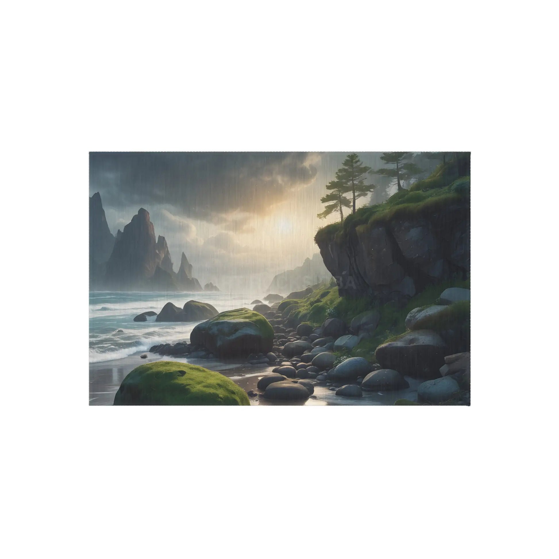 Coastal Serenity Outdoor Rug Outdoor Decor Beach House Accessory Patio Mat Garden Area Rug Nature-Inspired Flooring