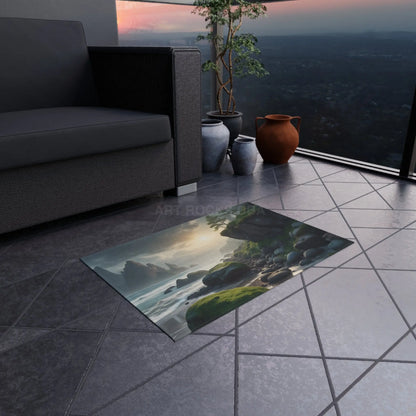 Coastal Serenity Outdoor Rug Outdoor Decor Beach House Accessory Patio Mat Garden Area Rug Nature-Inspired Flooring