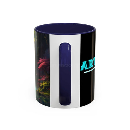 Coffee Mug — Fantasy Waterfall Landscape Accent Mug (11/15oz) - Mug