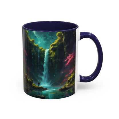 Coffee Mug — Fantasy Waterfall Landscape Accent Mug (11/15oz) - Mug