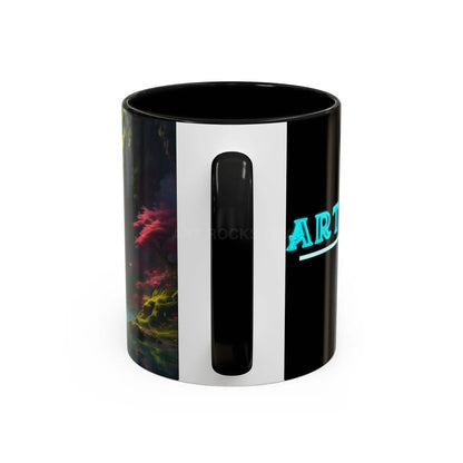 Coffee Mug — Fantasy Waterfall Landscape Accent Mug (11/15oz) - Mug