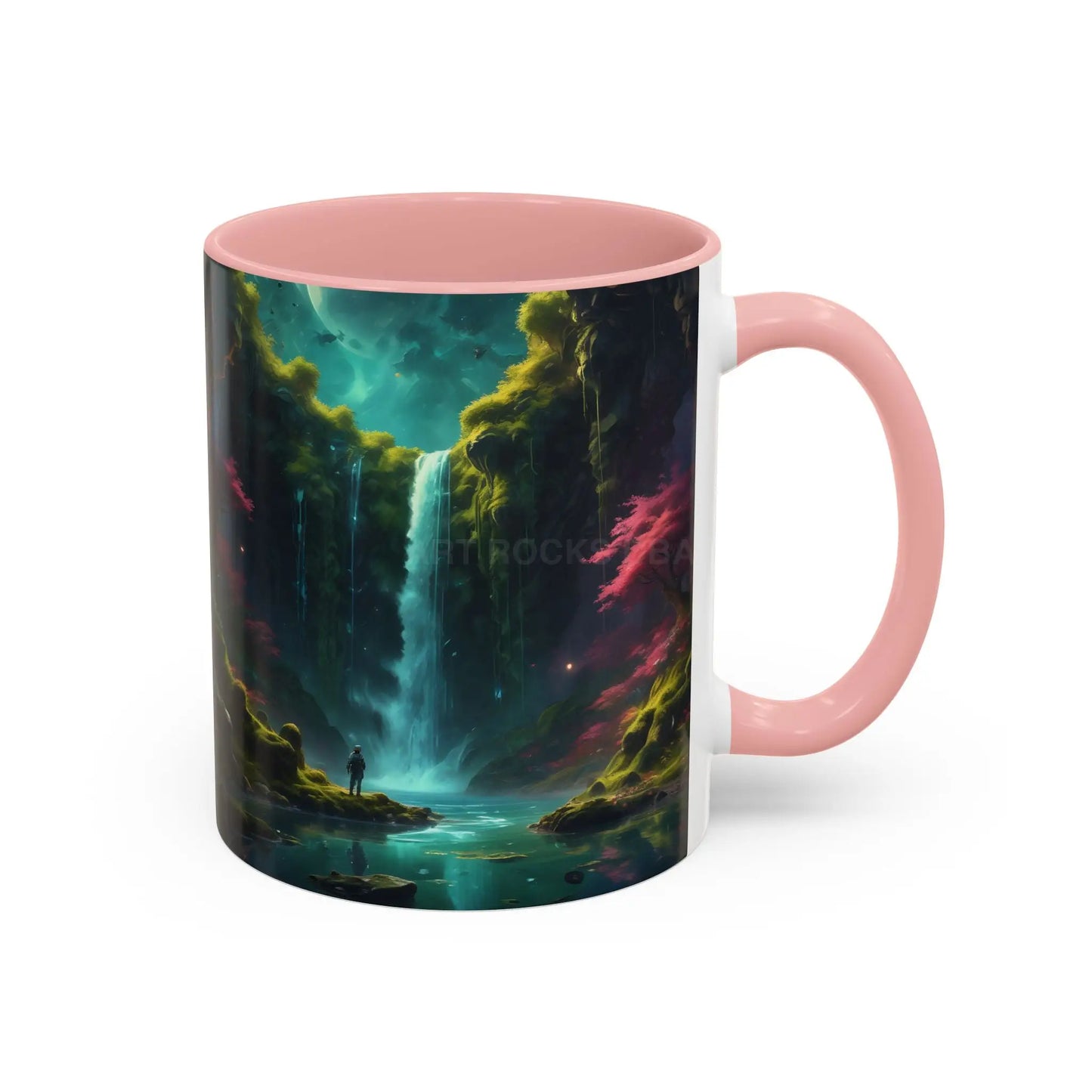 Coffee Mug — Fantasy Waterfall Landscape Accent Mug (11/15oz) - Mug