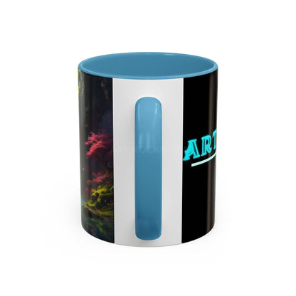 Coffee Mug — Fantasy Waterfall Landscape Accent Mug (11/15oz) - Mug