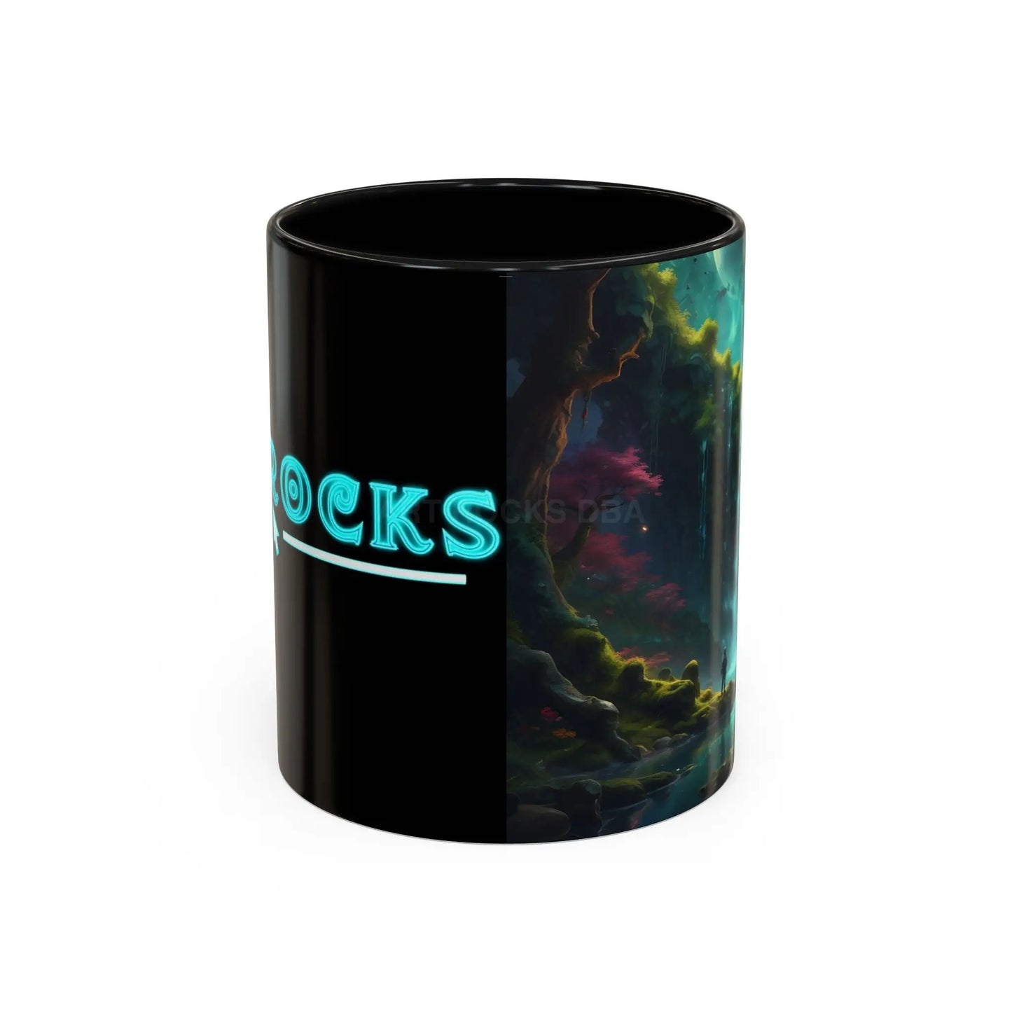 Coffee Mug — Fantasy Waterfall Landscape Accent Mug (11/15oz) - Mug