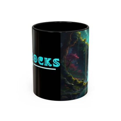 Coffee Mug — Fantasy Waterfall Landscape Accent Mug (11/15oz) - Mug