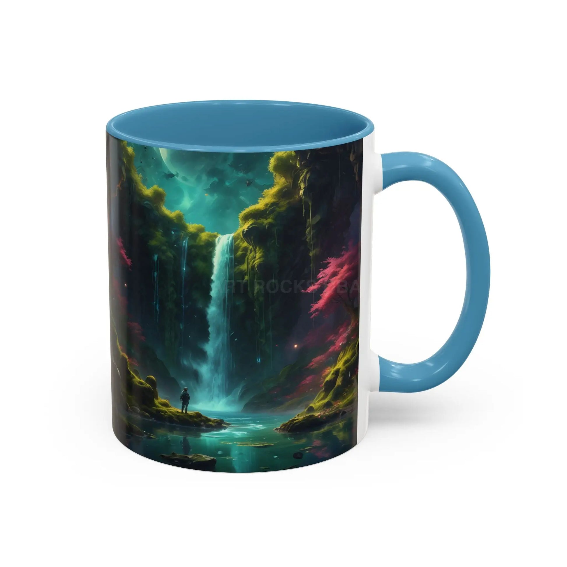 Coffee Mug — Fantasy Waterfall Landscape Accent Mug (11/15oz) - Mug