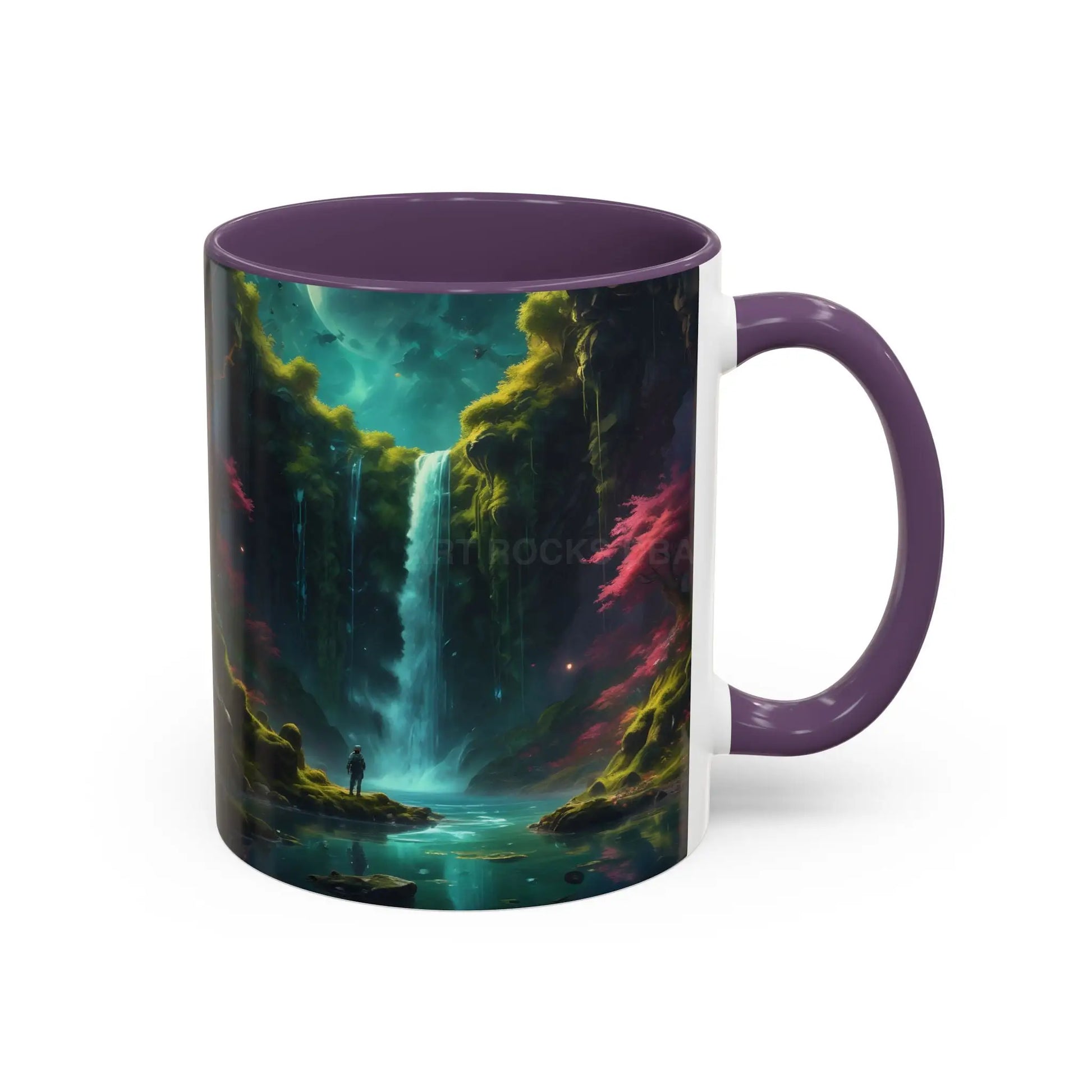 Coffee Mug — Fantasy Waterfall Landscape Accent Mug (11/15oz) - Mug