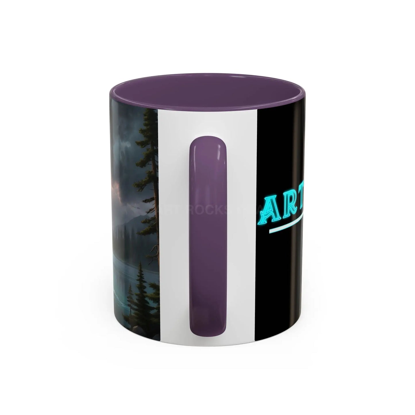 Coffee Mug — Scenic Lightning Lake Landscape Accent Mug - Mug