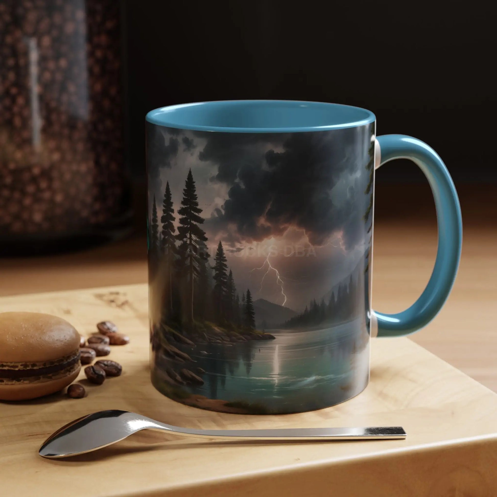 Coffee Mug — Scenic Lightning Lake Landscape Accent Mug - Mug