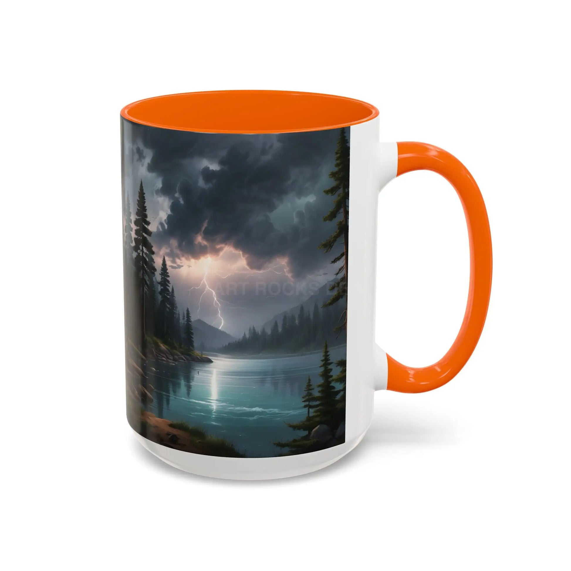 Coffee Mug — Scenic Lightning Lake Landscape Accent Mug - Mug
