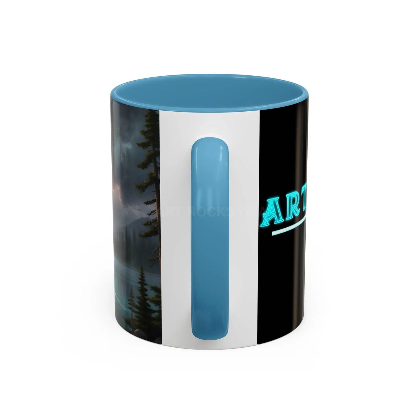 Coffee Mug — Scenic Lightning Lake Landscape Accent Mug - Mug