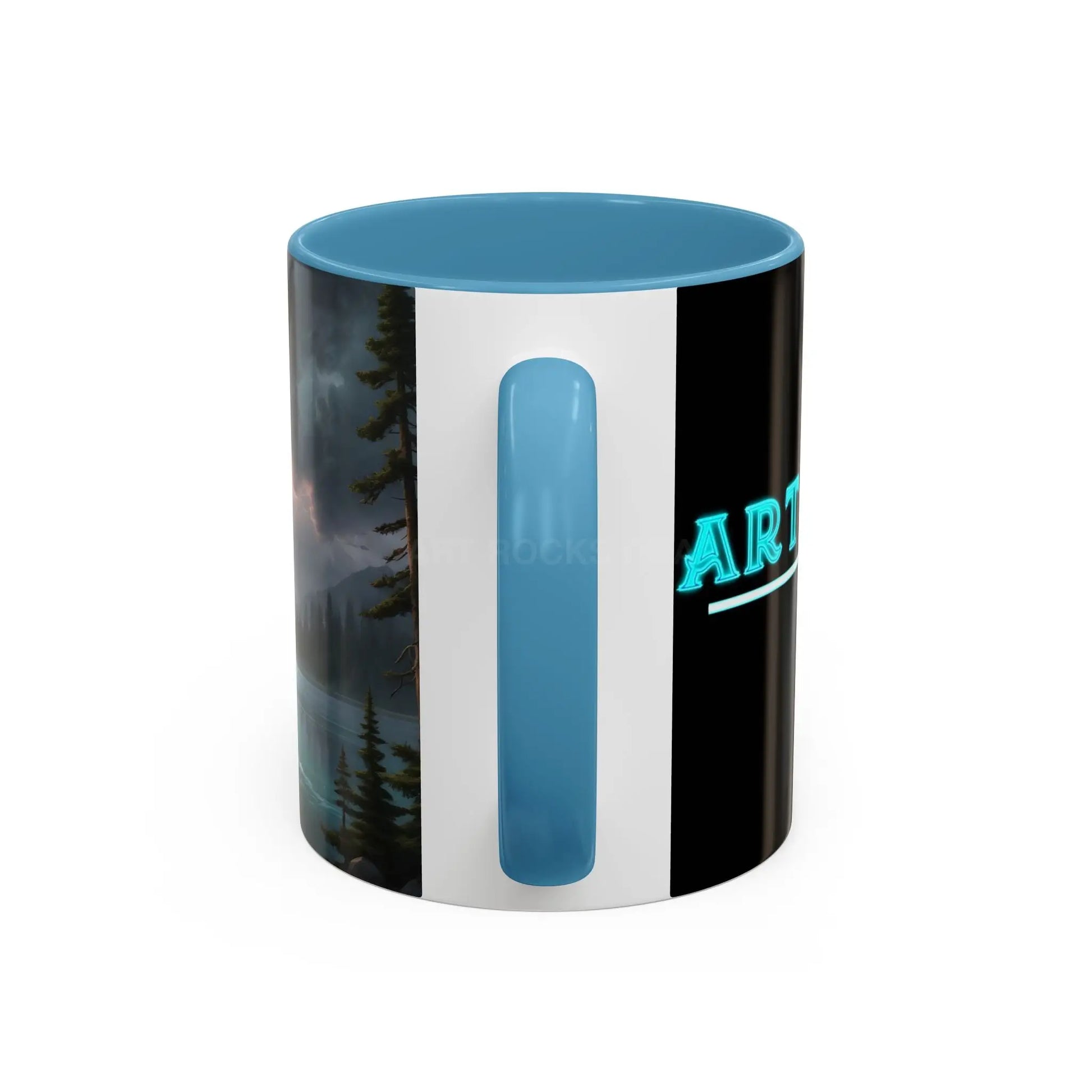 Coffee Mug — Scenic Lightning Lake Landscape Accent Mug - Mug