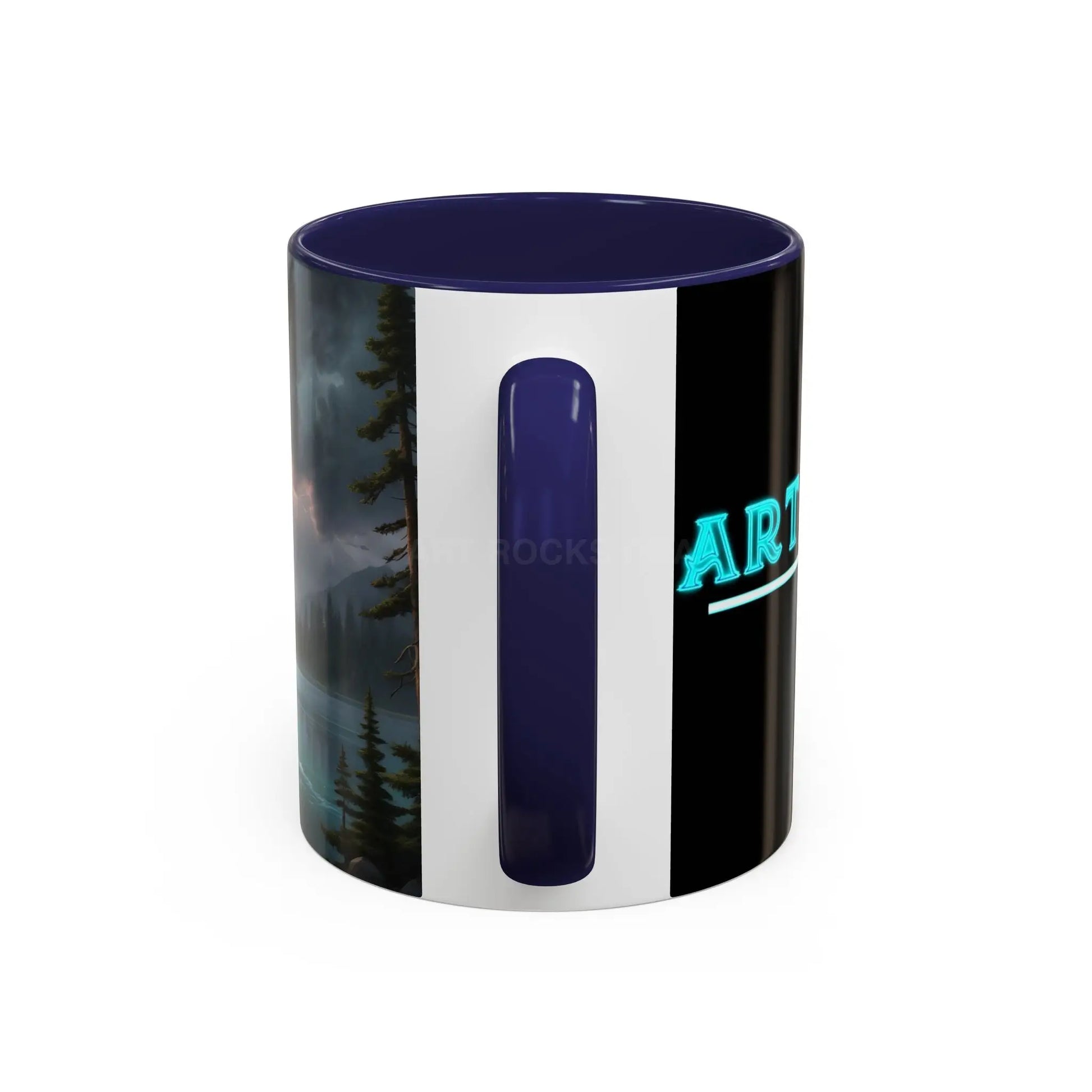 Coffee Mug — Scenic Lightning Lake Landscape Accent Mug - Mug